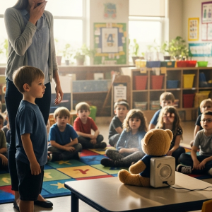 My mother-in-law gave my son a cheap teddy bear to humiliate me. But it accidentally recorded her plot to frame me and steal him. At kindergarten show-and-tell, he pressed play, and the teacher’s face went white as she heard my mother-in-law’s evil plan in her own words…
