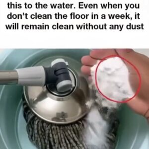 Mix this into the water, and your floor will stay spotless for a week—even without cleaning