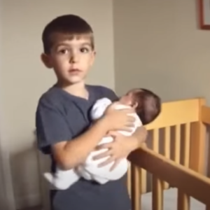 Young parents observed their eldest son going into his younger brothers room each morning at!