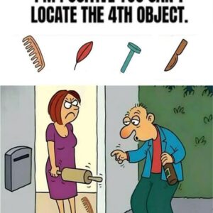 His Wife Is Waiting at the Door… But Can You Find the 4 Hidden Objects?