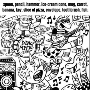 12 Hidden Objects Are Rocking Out at This Dinosaur Concert!