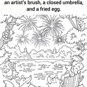 Can You Find All 10 Hidden Objects in This Magical Forest Scene?